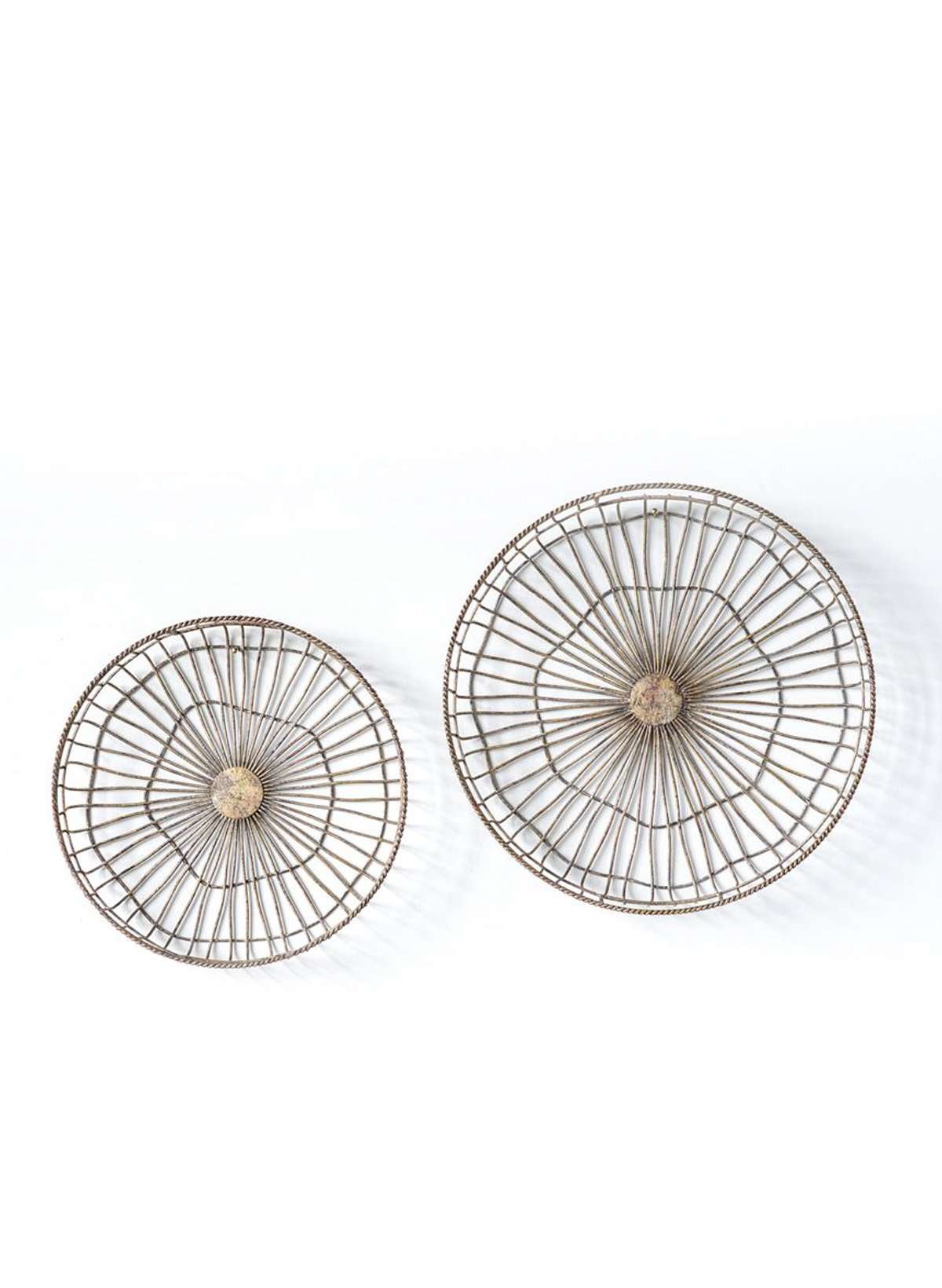 metal woven wired baskets