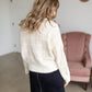 Metallic Plaid V-Neck Dolman Sleeve Sweater Tops Pinch
