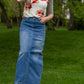 Mia Medium Denim Long Jean Skirt - FINAL SALE Skirts