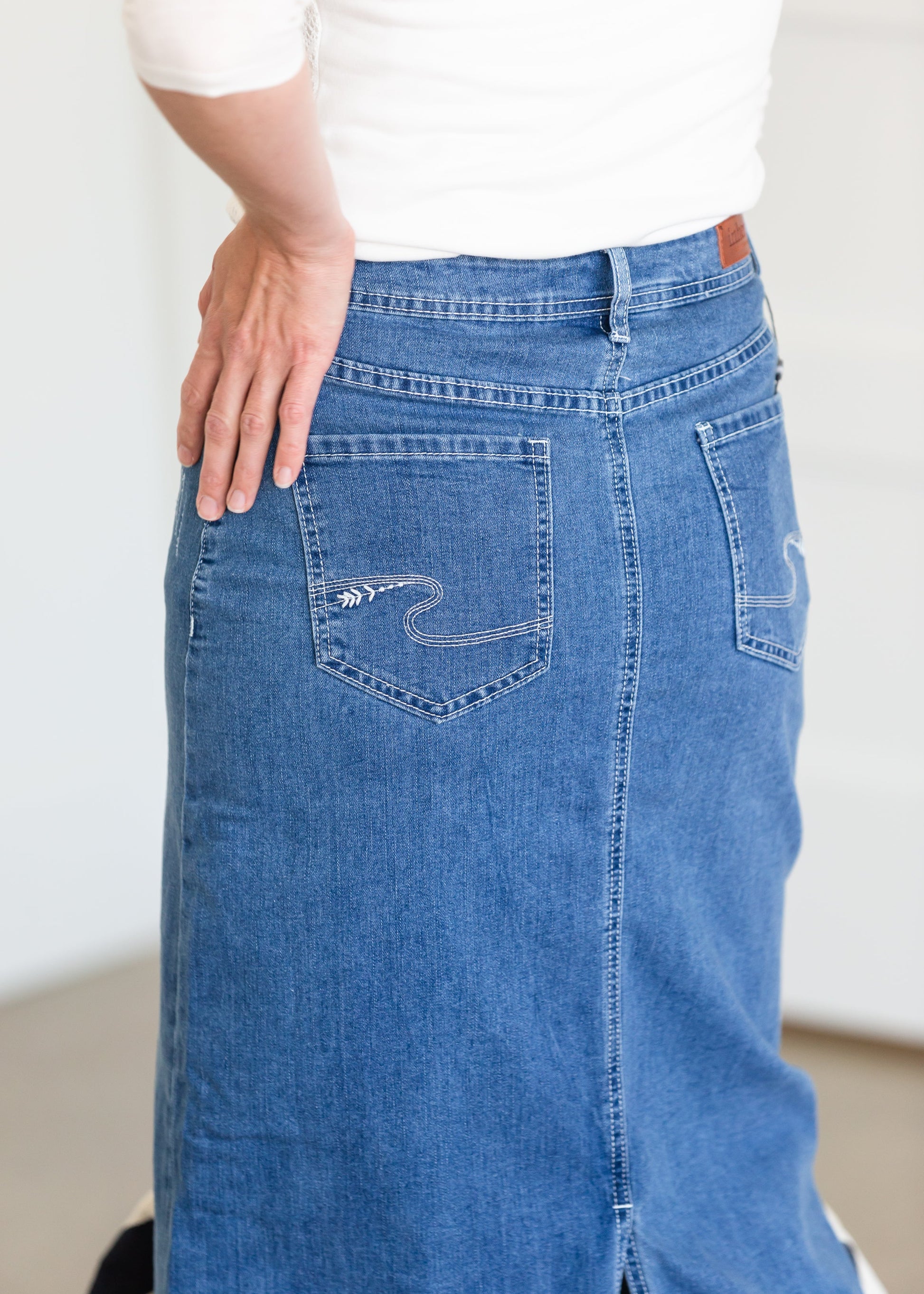 Mia Medium Denim Long Jean Skirt - FINAL SALE Skirts