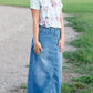 Mia Medium Denim Long Jean Skirt - FINAL SALE Skirts