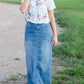 Mia Medium Denim Long Jean Skirt - FINAL SALE Skirts