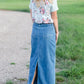 Mia Medium Denim Long Jean Skirt - FINAL SALE Skirts