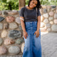 Mia Medium Denim Long Jean Skirt - FINAL SALE Skirts