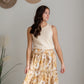 Midi Skirt With Merrow Hem Detail Skirts Polagram