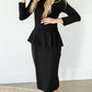 Mindy Black Straight Fit Midi Dress - FINAL SALE Dresses