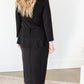 Mindy Black Straight Fit Midi Dress - FINAL SALE Dresses
