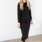 Mindy Black Straight Fit Midi Dress - FINAL SALE Dresses