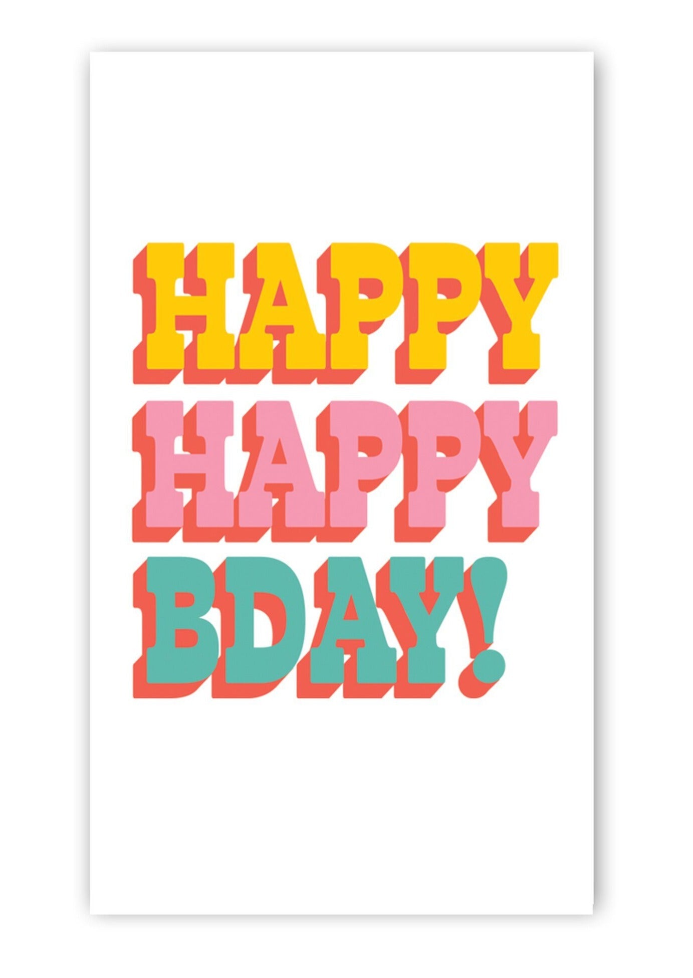 Mini Made Greeting Cards - FINAL SALE Home & Lifestyle Happy Happy Birthday Card