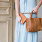 perforated mini tote with coin purse