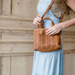 perforated mini tote with coin purse