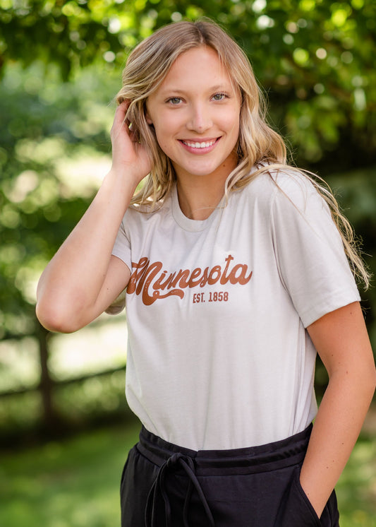 Minnesota Cream Short Sleeve Tee Tops
