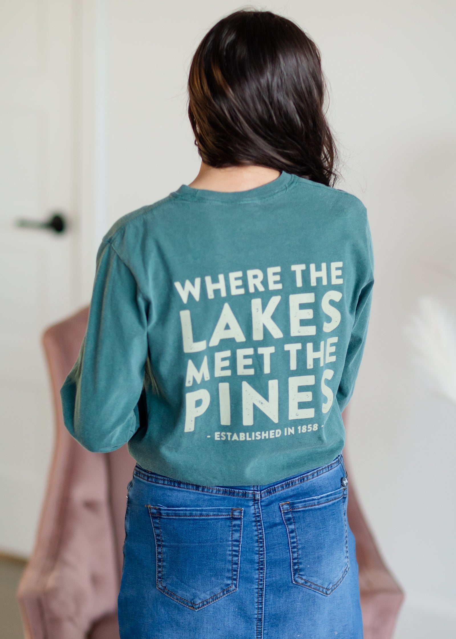 Minnesota Pine Long Sleeve Tee Shirt Northern Print Company