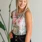 Mint Floral Sleeveless Top - FINAL SALE Tops