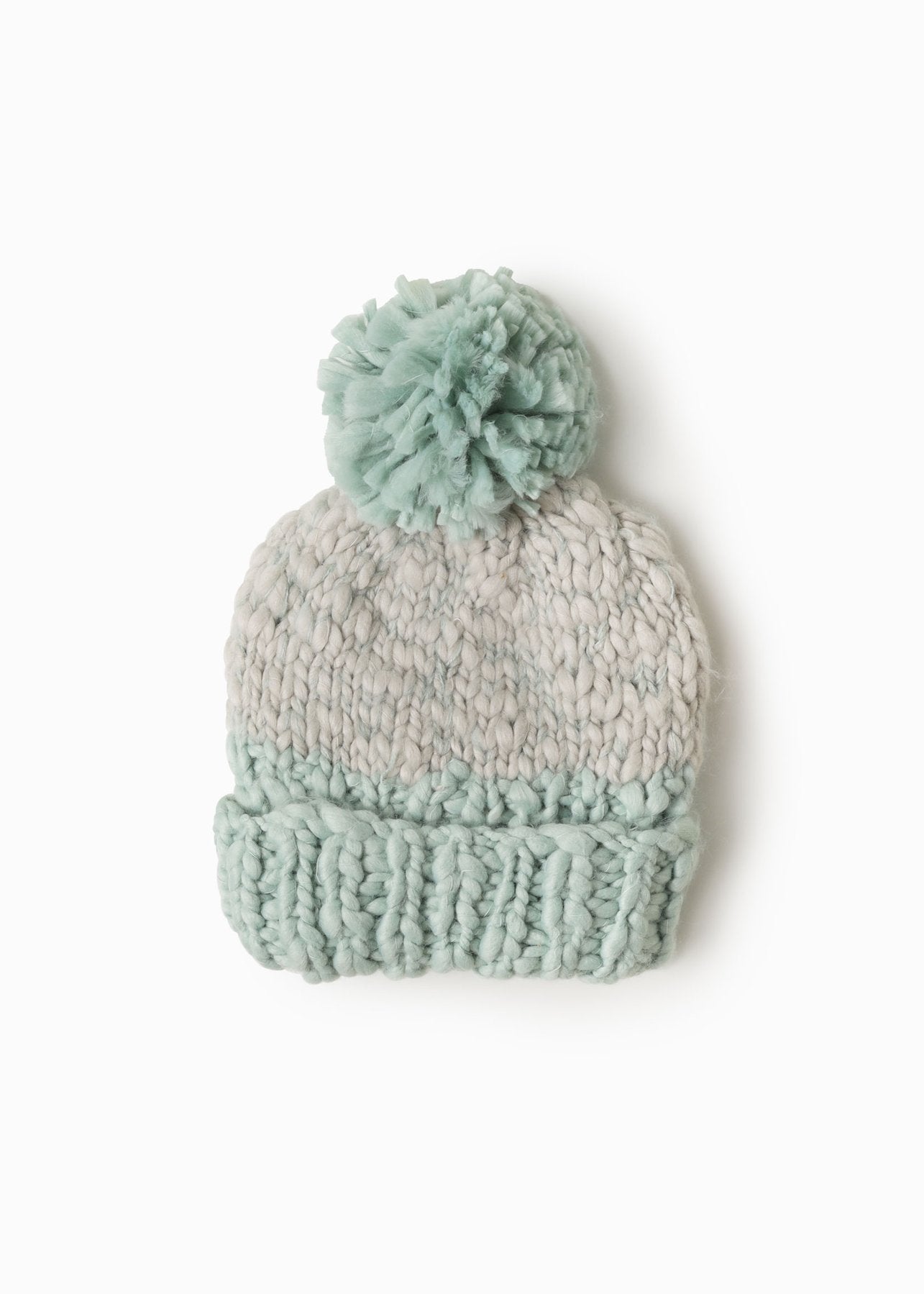 Mint Mango Yarn Pom Pom Hat - FINAL SALE Accessories