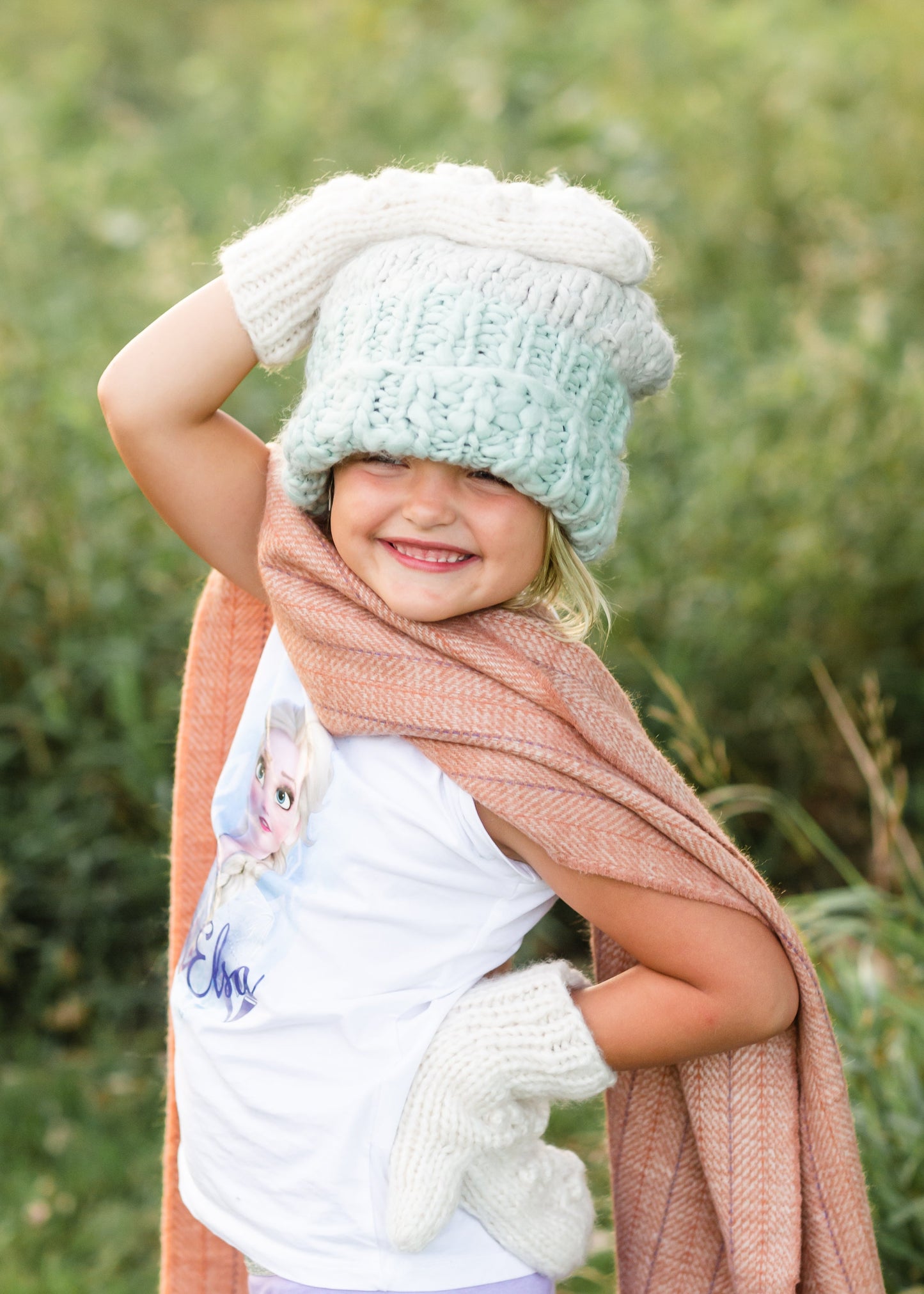 Mint Mango Yarn Pom Pom Hat - FINAL SALE Accessories