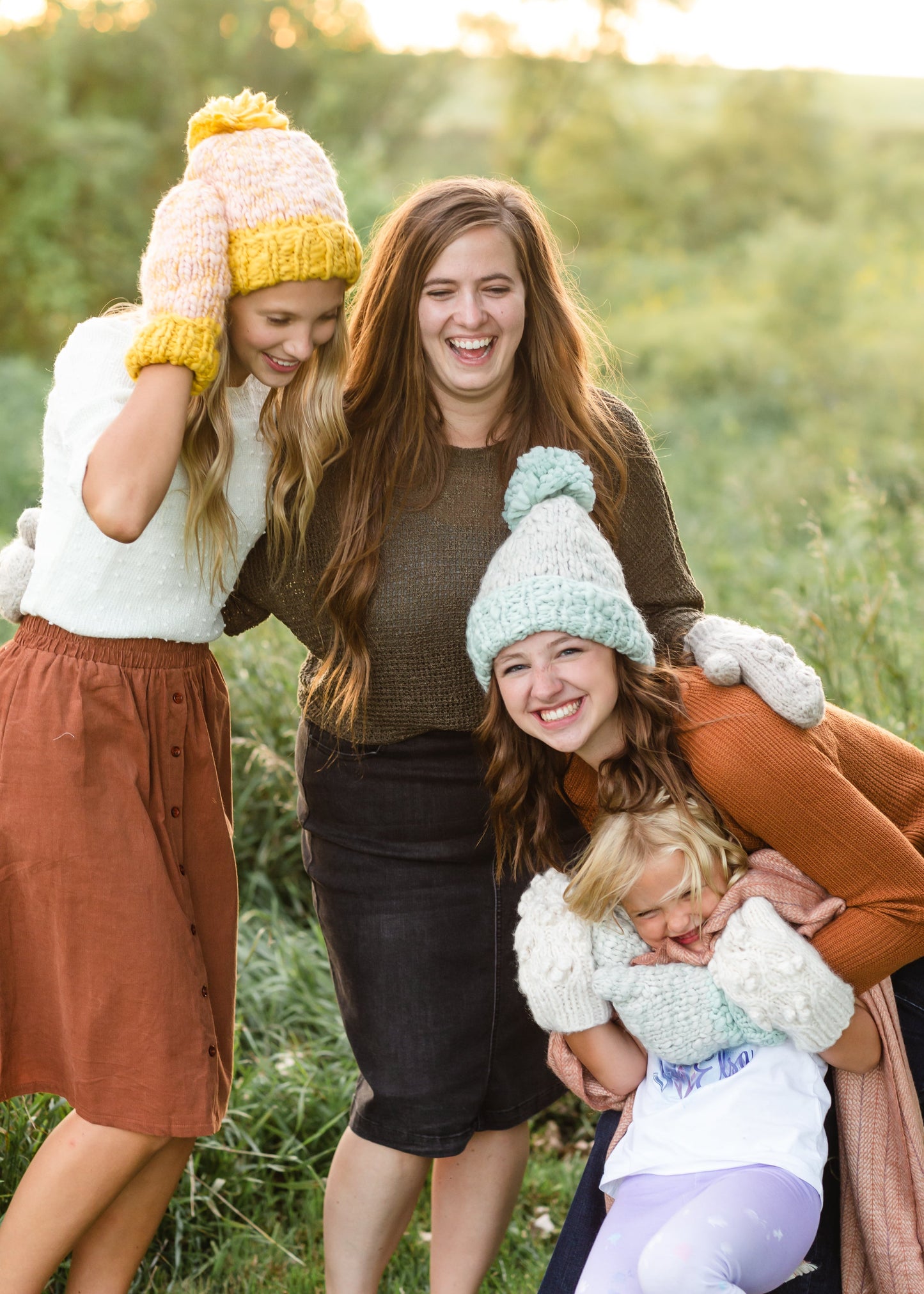 Mint Mango Yarn Pom Pom Hat - FINAL SALE Accessories