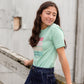 Mint Merry Christmas Graphic Tee Tops LCC Apparel