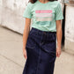 Mint Merry Christmas Graphic Tee Tops LCC Apparel