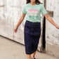Mint Merry Christmas Graphic Tee Tops LCC Apparel