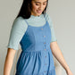 Mint Ribbed Smocked Neck Top - FINAL SALE Tops