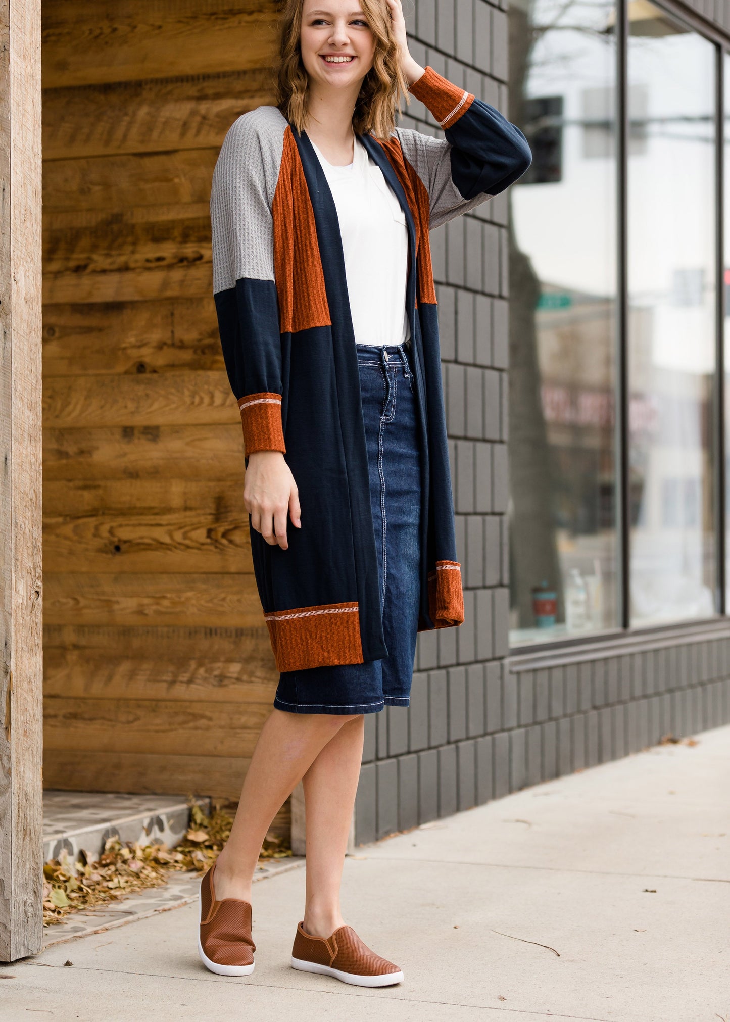 Mixed Color Block Duster Cardigan - FINAL SALE Layering Essentials