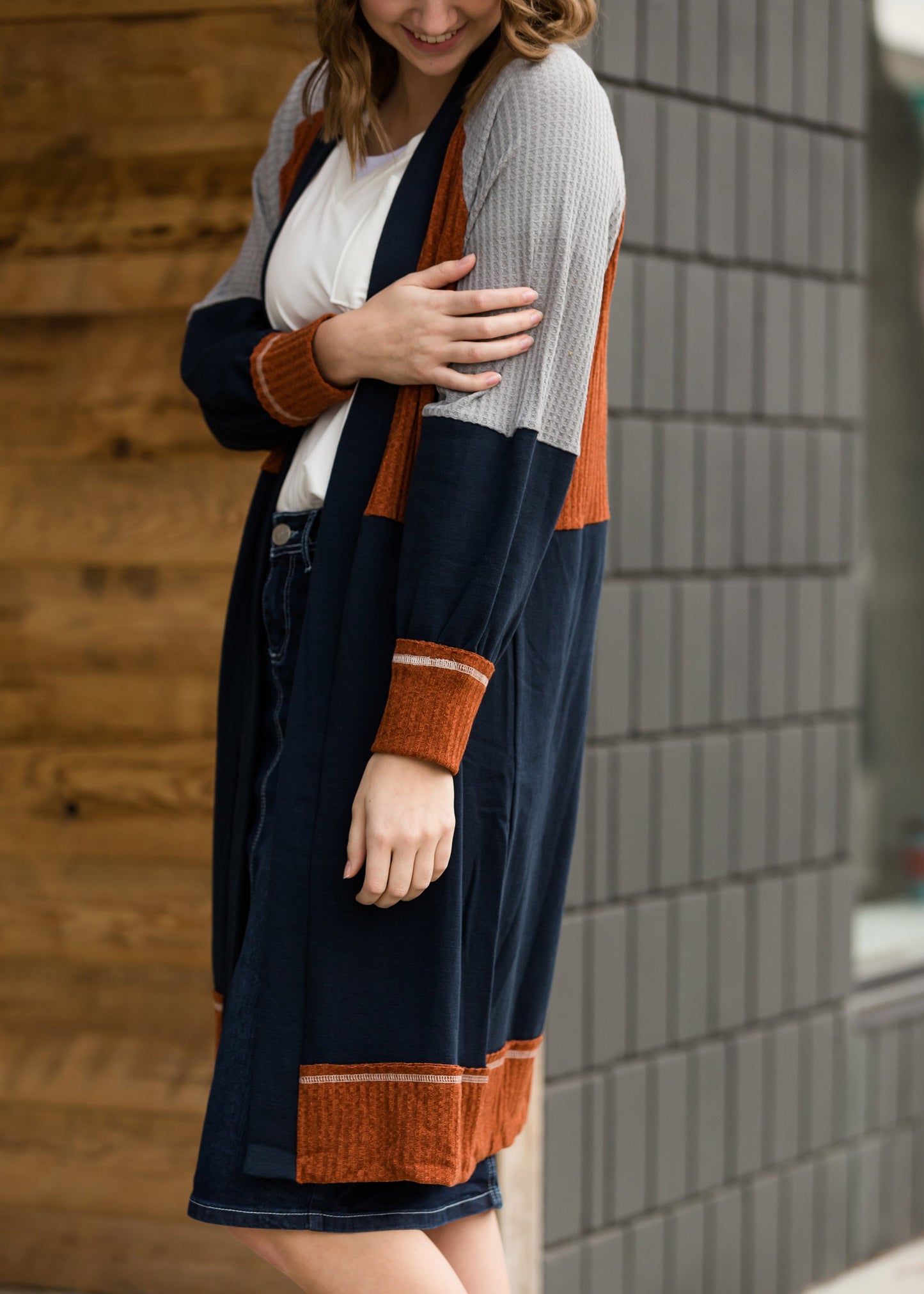 Mixed Color Block Duster Cardigan - FINAL SALE Layering Essentials