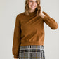 Mocha Banded Detail Sweatshirt - FINAL SALE Tops