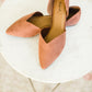 Mocha Suede Pointed Slip On - FINAL SALE Shoes