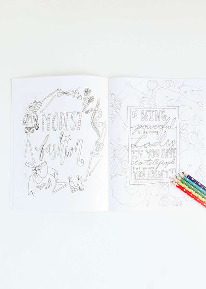 Color me modest coloring book