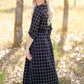 Monica Black Windowpane Midi Dress Dresses Inherit
