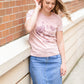 Mono Floral Classic Crew Tee Tops