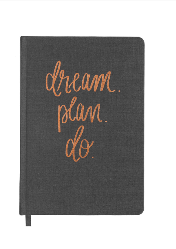 Motivational Fabric Journal Gifts Dream + Plan + Do