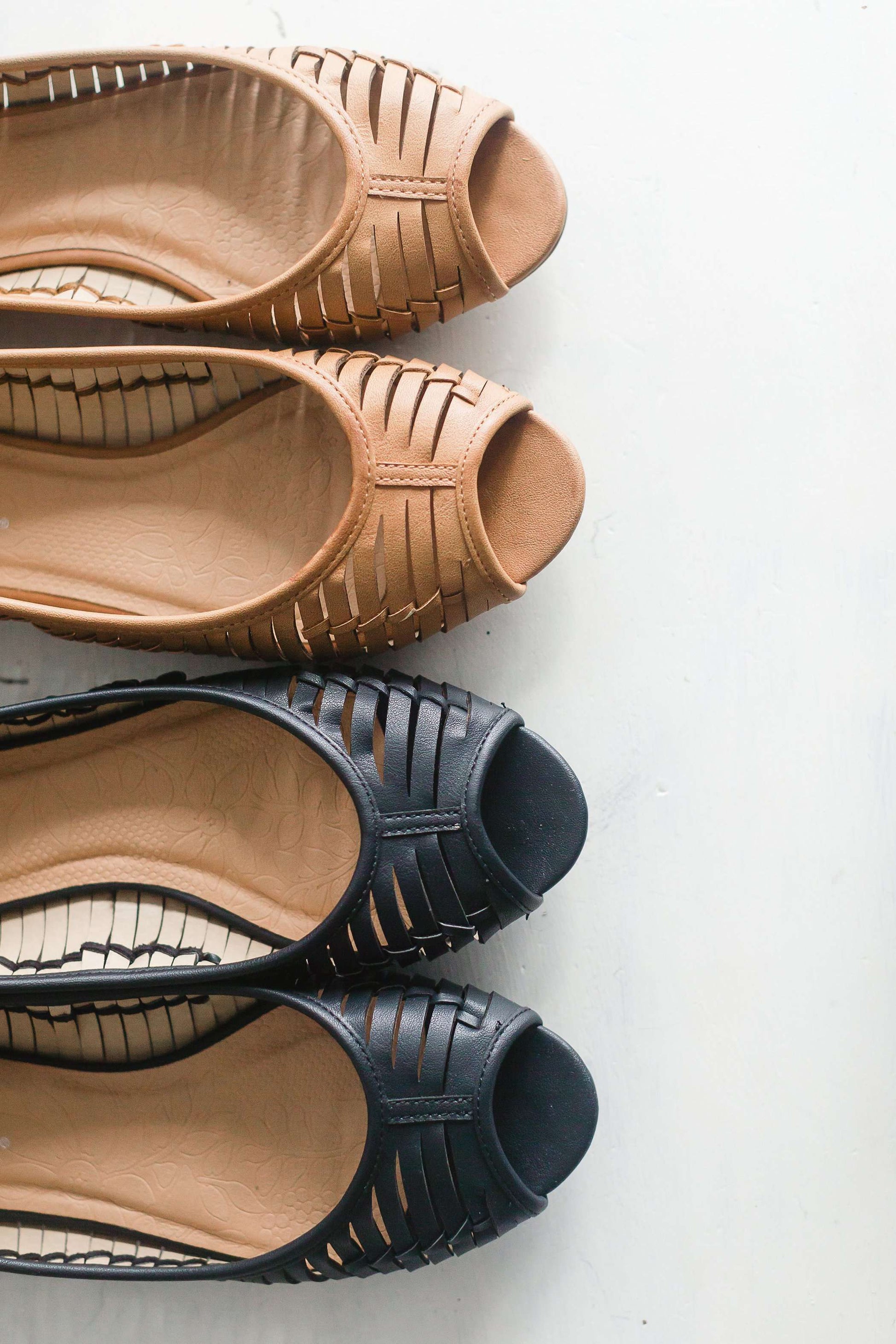 Motor Flat Classic Peep Toe-FINAL SALE Shoes