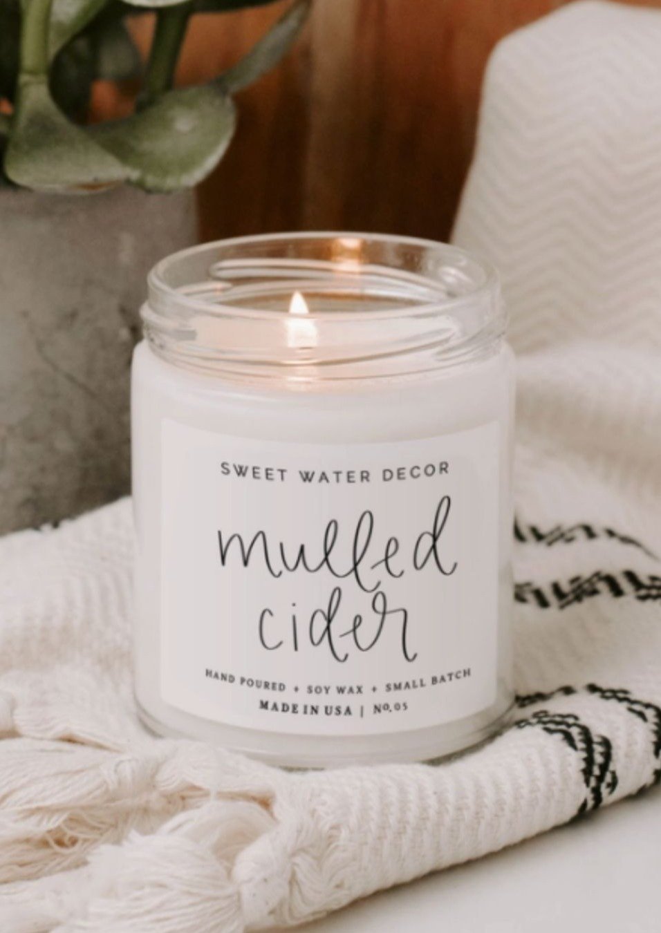 Mulled Cider Soy Candle Home Listing Sweet Water Decor