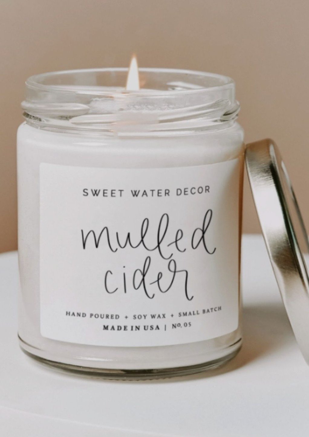 Mulled Cider Soy Candle Home Listing Sweet Water Decor