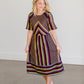 Multi Color Striped Midi Dress - FINAL SALE Dresses