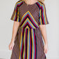 Multi Color Striped Midi Dress - FINAL SALE Dresses
