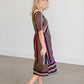 Multi Color Striped Midi Dress - FINAL SALE Dresses