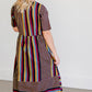 Multi Color Striped Midi Dress - FINAL SALE Dresses