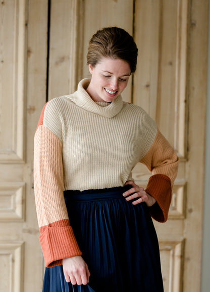 Multi Color Turtleneck Sweater - FINAL SALE Tops