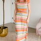 Multi Striped Tie Waist Maxi Dress - FINAL SALE Dresses