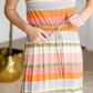 Multi Striped Tie Waist Maxi Dress - FINAL SALE Dresses