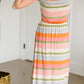 Multi Striped Tie Waist Maxi Dress - FINAL SALE Dresses
