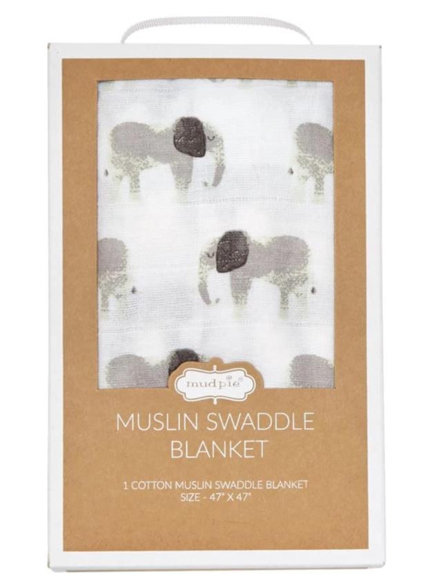 Muslin Elephant Swaddle Blanket Home & Lifestyle