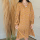 Mustard Floral Floaty Midi Dress Dresses Orange Creek/Tea N Rose