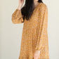 Mustard Floral Floaty Midi Dress Dresses Orange Creek/Tea N Rose