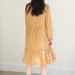 Mustard Floral Floaty Midi Dress Dresses Orange Creek/Tea N Rose