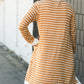 Mustard Long Striped Cardigan Layering Essentials