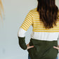 Mustard Striped Mock Neck Top - FINAL SALE Tops